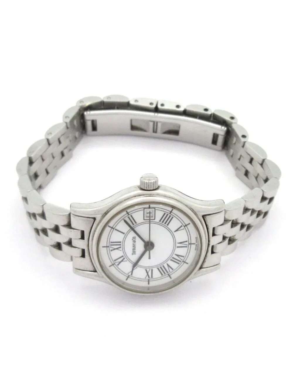 Tiffany & Co Watch Classic Round SS White